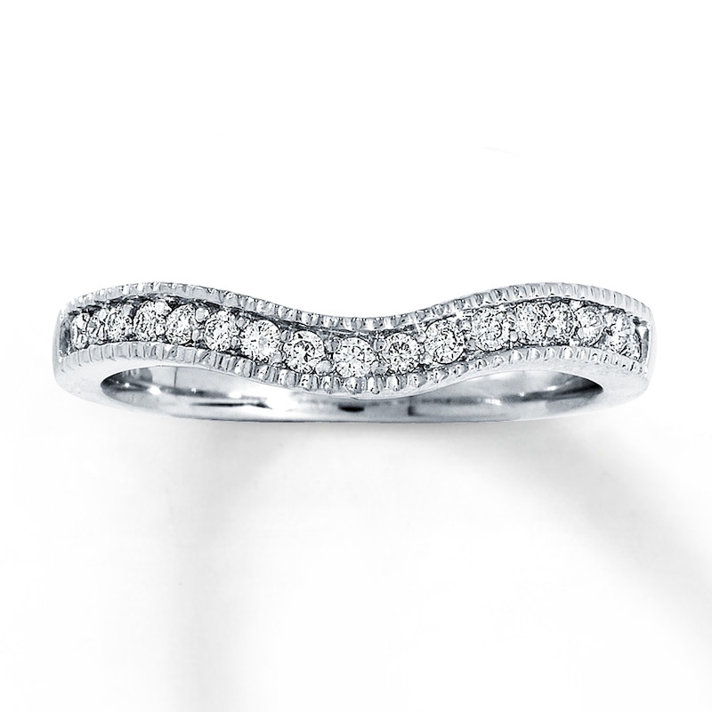 Main Image 1 of Previously Owned Diamond Band 1/5 ct tw 14K White Gold