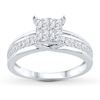 Thumbnail Image 1 of Previously Owned Diamond Engagement Ring 1-1/2 ct tw Princess-cut 14K White Gold