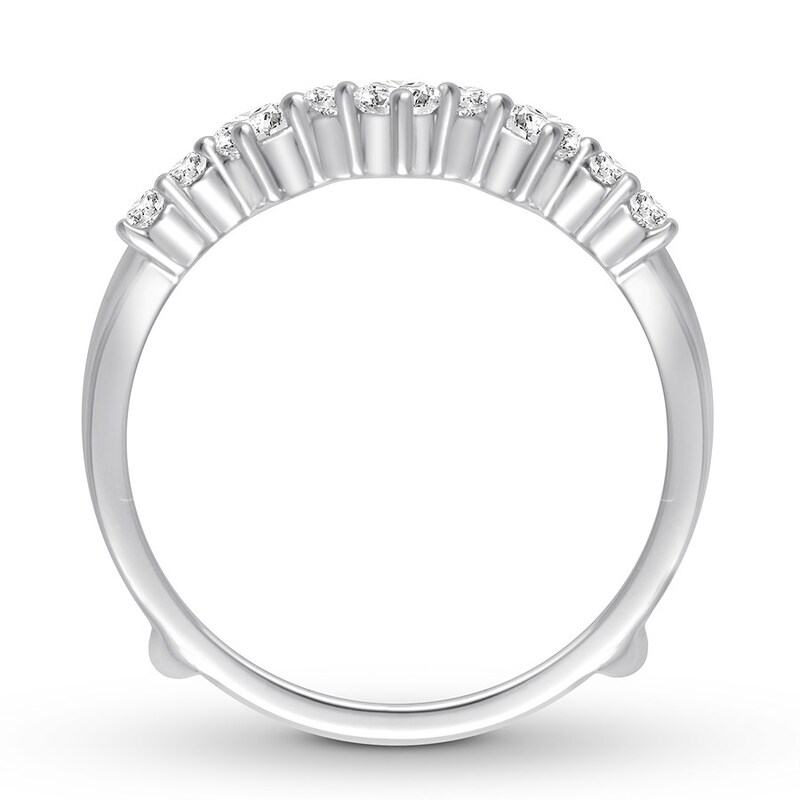 Main Image 3 of Previously Owned Diamond Enhancer Ring 5/8 ct tw Round-cut 14K White Gold