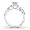 Thumbnail Image 2 of Previously Owned Diamond Engagement Ring 5/8 ct tw Round-cut 14K White Gold