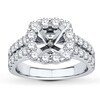 Thumbnail Image 1 of Previously Owned Colorless Diamond Ring Setting 1-1/2 ct tw Round 14K White Gold