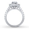 Thumbnail Image 2 of Previously Owned Colorless Diamond Ring Setting 1-1/2 ct tw Round 14K White Gold