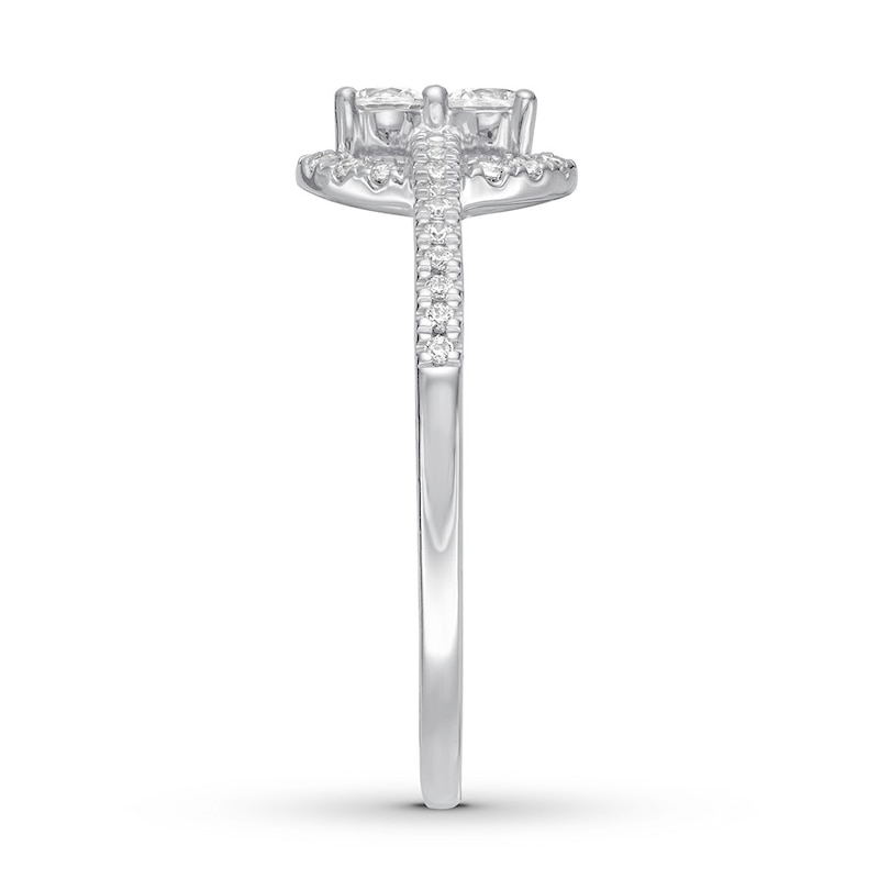 Main Image 3 of Previously Owned Ever Us Diamond Ring 1/3 ct tw 10K White Gold