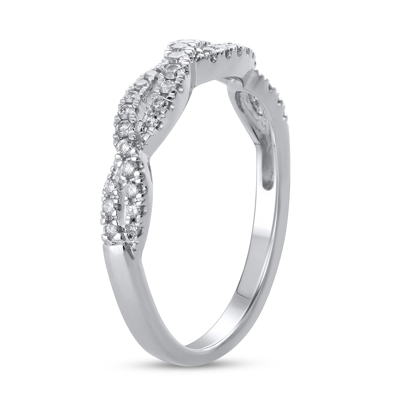 Main Image 2 of Previously Owned Diamond Anniversary Ring 1/4 ct tw Round 10K White Gold