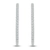 Thumbnail Image 2 of Previously Owned Diamond Hoop Earrings 2 ct tw Round 14K White Gold