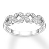 Thumbnail Image 1 of Previously Owned Diamond Stackable Ring 1/10 ct tw Round-cut 10K White Gold