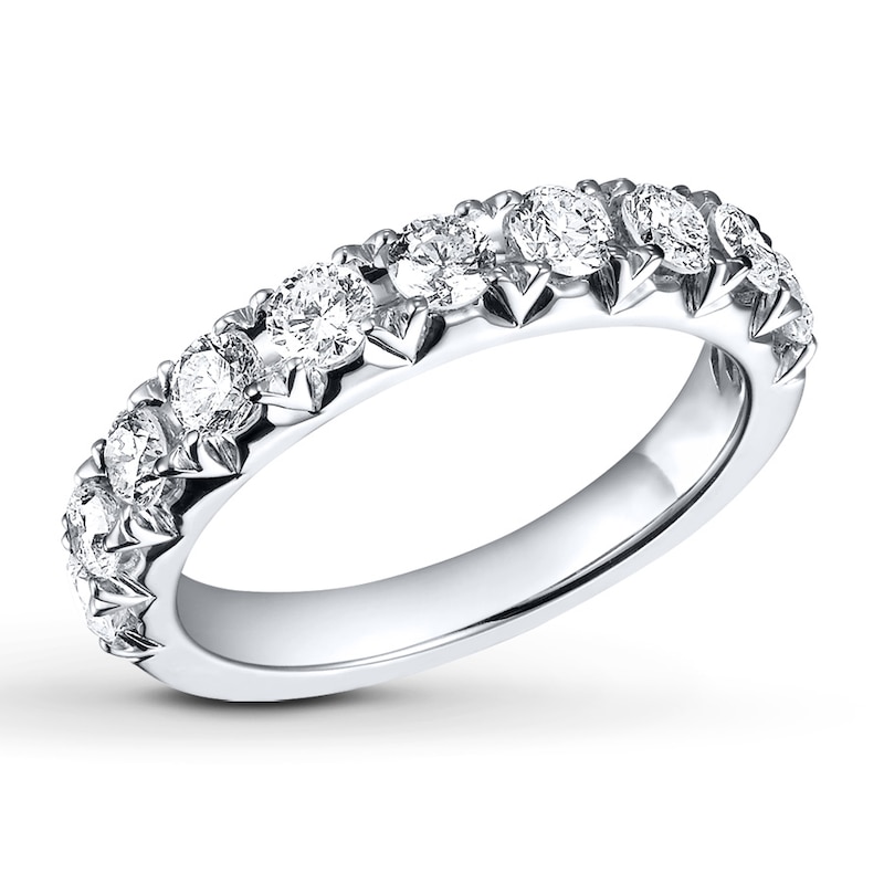 Main Image 1 of Previously Owned Diamond Band 3/4 ct tw Round-cut 14K White Gold