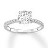 Thumbnail Image 4 of Previously Owned Diamond Ring Setting 1/6 carat tw Round 14K White Gold