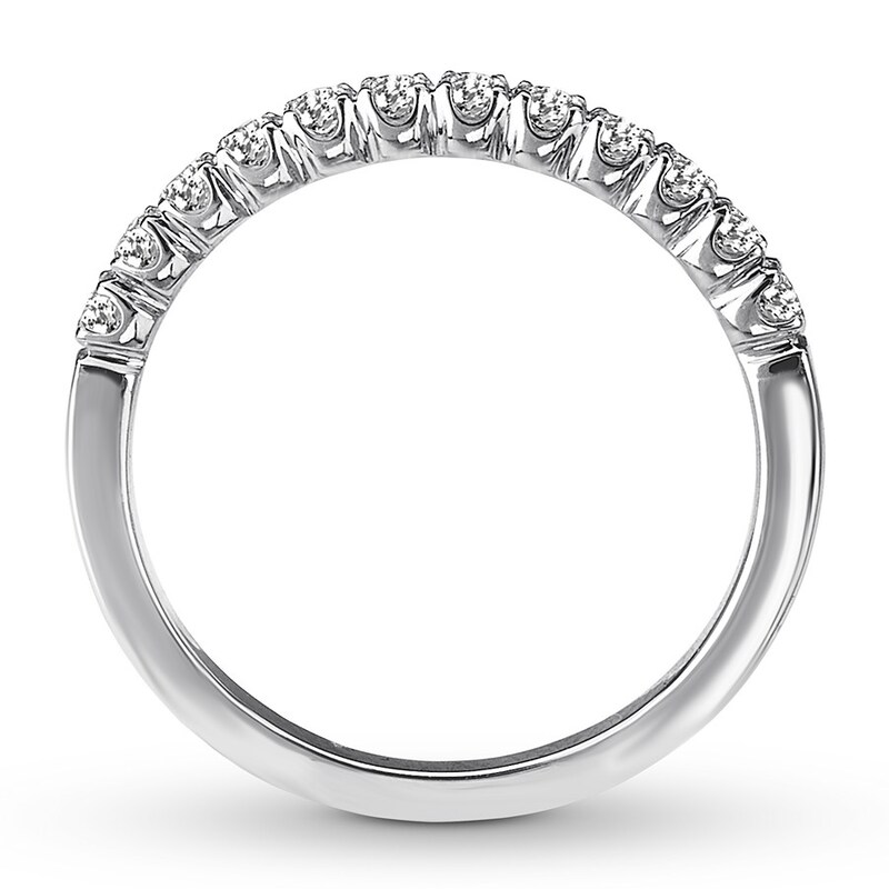 Main Image 2 of Previously Owned Diamond Anniversary Band 1/4 ct tw Round-cut 14K White Gold