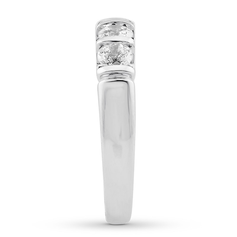 Main Image 3 of Previously Owned Diamond Anniversary Ring 1 carat tw Round 14K White Gold