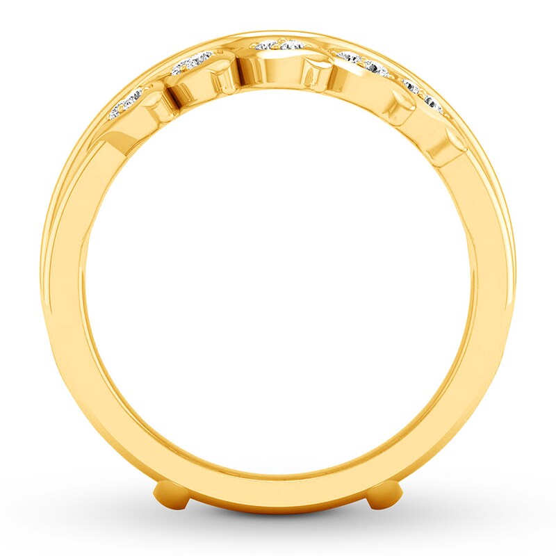 Main Image 2 of Previously Owned Diamond Enhancer Ring 1/8 ct tw Round-cut 14K Yellow Gold