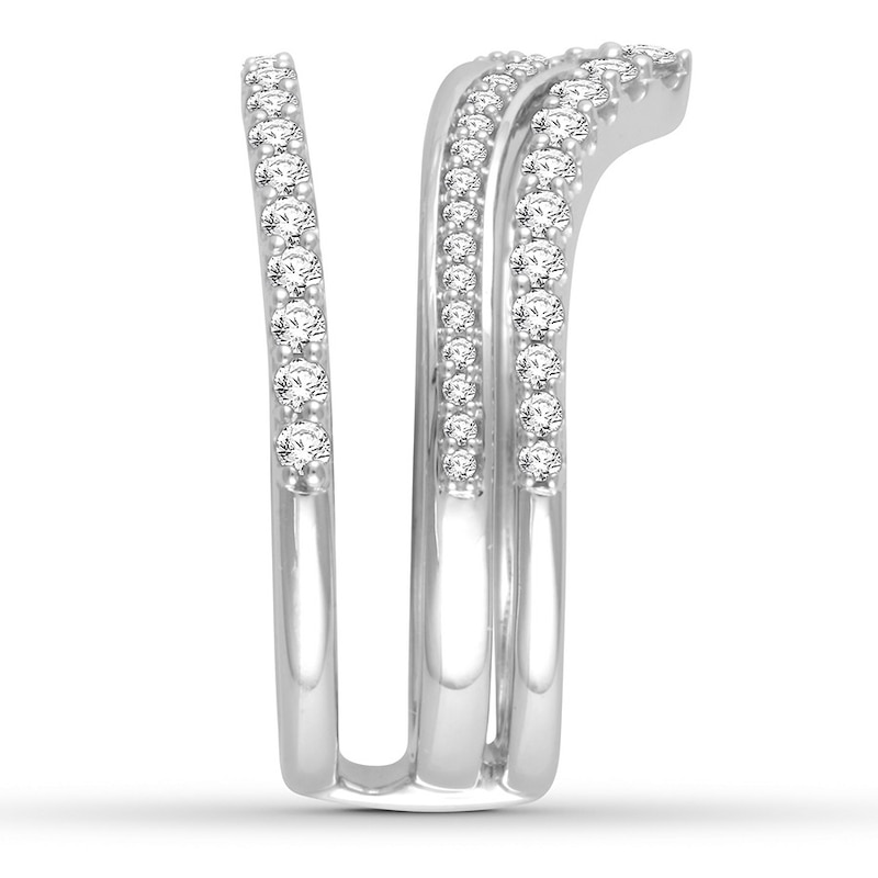 Main Image 2 of Previously Owned Diamond Enhancer Ring 3/4 ct tw Round-cut 14K White Gold
