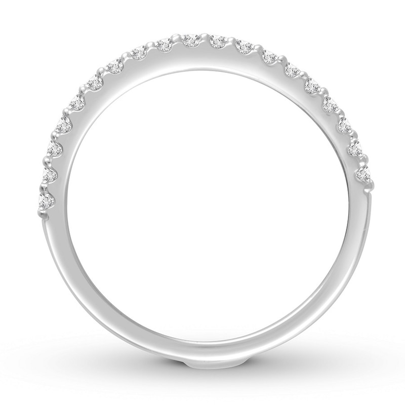 Main Image 3 of Previously Owned Diamond Enhancer Ring 3/4 ct tw Round-cut 14K White Gold