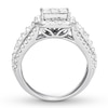 Thumbnail Image 2 of Previously Owned Diamond Ring 1-1/2 ct tw Princess/Round 14K White Gold