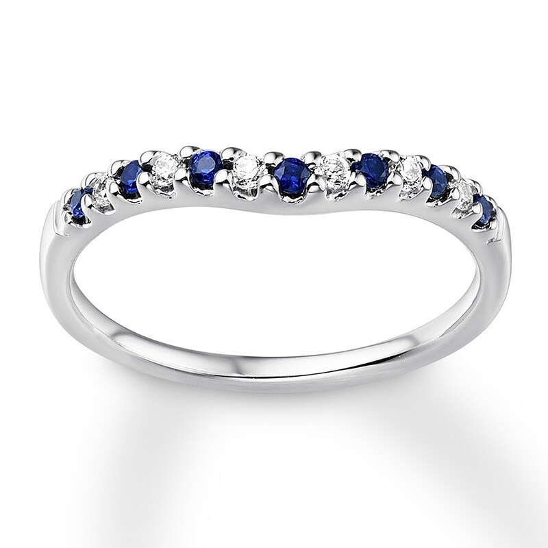 Main Image 1 of Previously Owned Natural Sapphire Enhancer Ring 1/10 cttw Diamonds 14K Gold