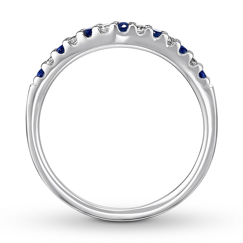 Main Image 2 of Previously Owned Natural Sapphire Enhancer Ring 1/10 cttw Diamonds 14K Gold