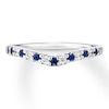 Thumbnail Image 4 of Previously Owned Natural Sapphire Enhancer Ring 1/10 cttw Diamonds 14K Gold