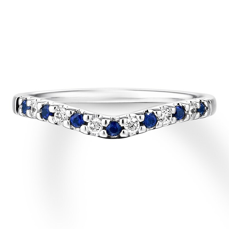 Main Image 4 of Previously Owned Natural Sapphire Enhancer Ring 1/10 cttw Diamonds 14K Gold
