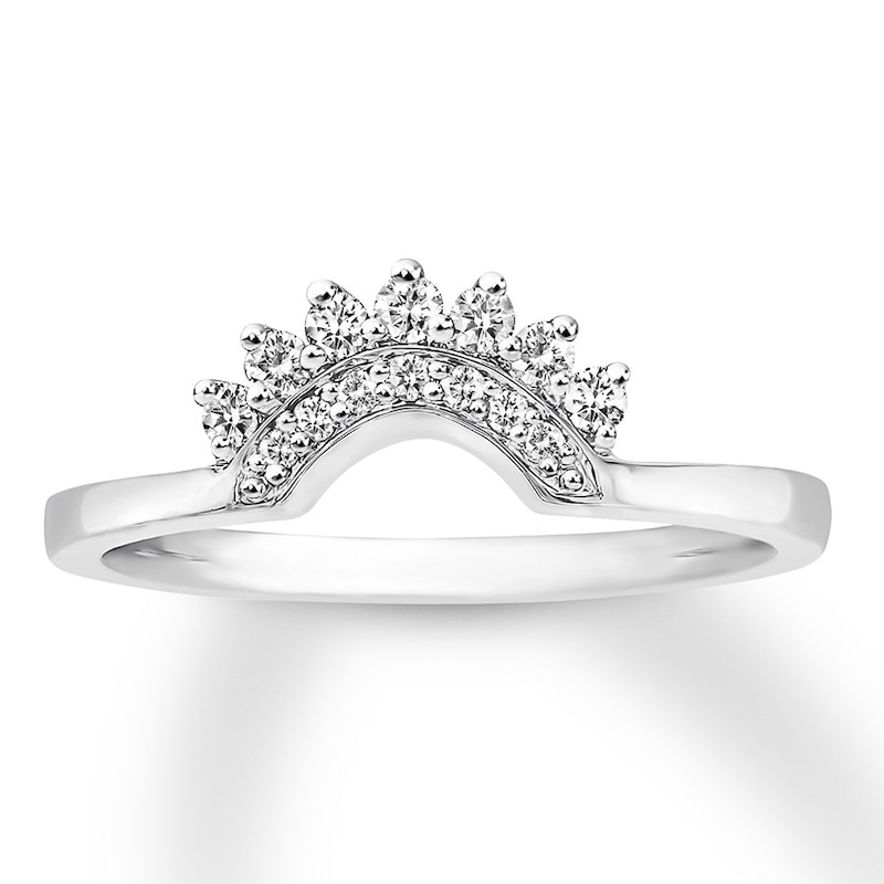 Main Image 1 of Previously Owned Diamond Enhancer Ring 1/5 ct tw Round-cut 14K White Gold