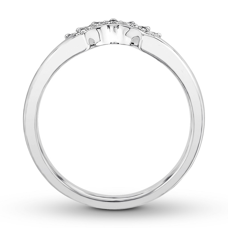 Main Image 2 of Previously Owned Diamond Enhancer Ring 1/5 ct tw Round-cut 14K White Gold