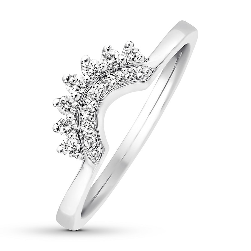 Main Image 4 of Previously Owned Diamond Enhancer Ring 1/5 ct tw Round-cut 14K White Gold