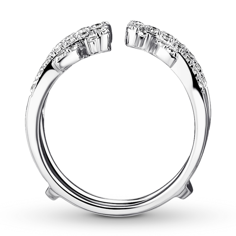 Main Image 2 of Previously Owned Diamond Enhancer Ring 3/8 carat tw Round 14K White Gold