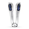 Thumbnail Image 3 of Previously Owned Natural Sapphire Enhancer Ring 1/5 ct tw Diamonds 14K White Gold