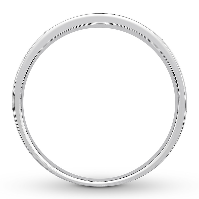 Main Image 2 of Previously Owned Men's Diamond Band 1/2 carat tw Princess-cut 10K White Gold