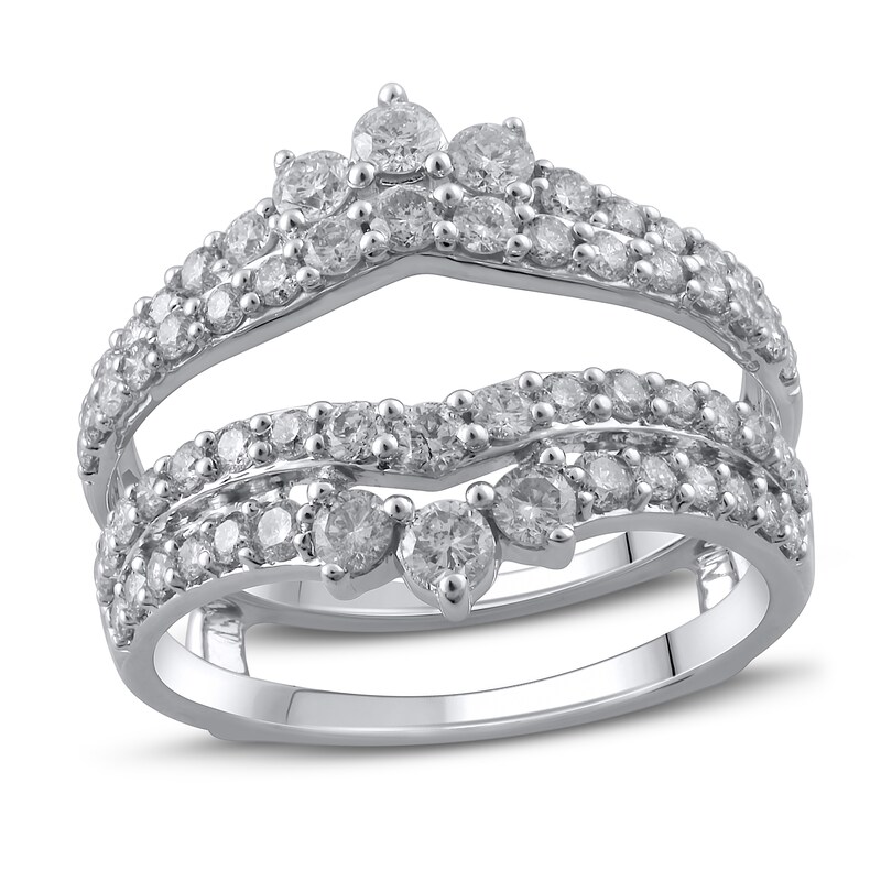 Main Image 1 of Previously Owned Diamond Enhancer Ring 1-1/3 ct tw Round 14K White Gold