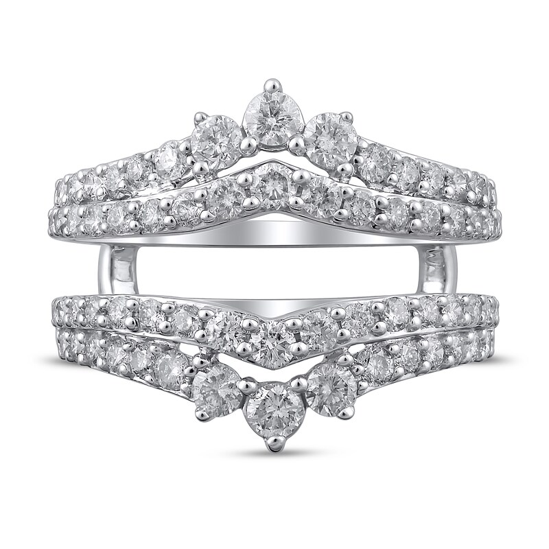 Main Image 3 of Previously Owned Diamond Enhancer Ring 1-1/3 ct tw Round 14K White Gold