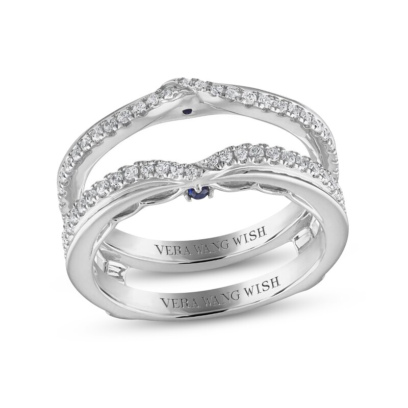 Main Image 1 of Previously Owned Vera Wang WISH Diamond Enhancer Ring 1/3 ct tw Round 14K White Gold