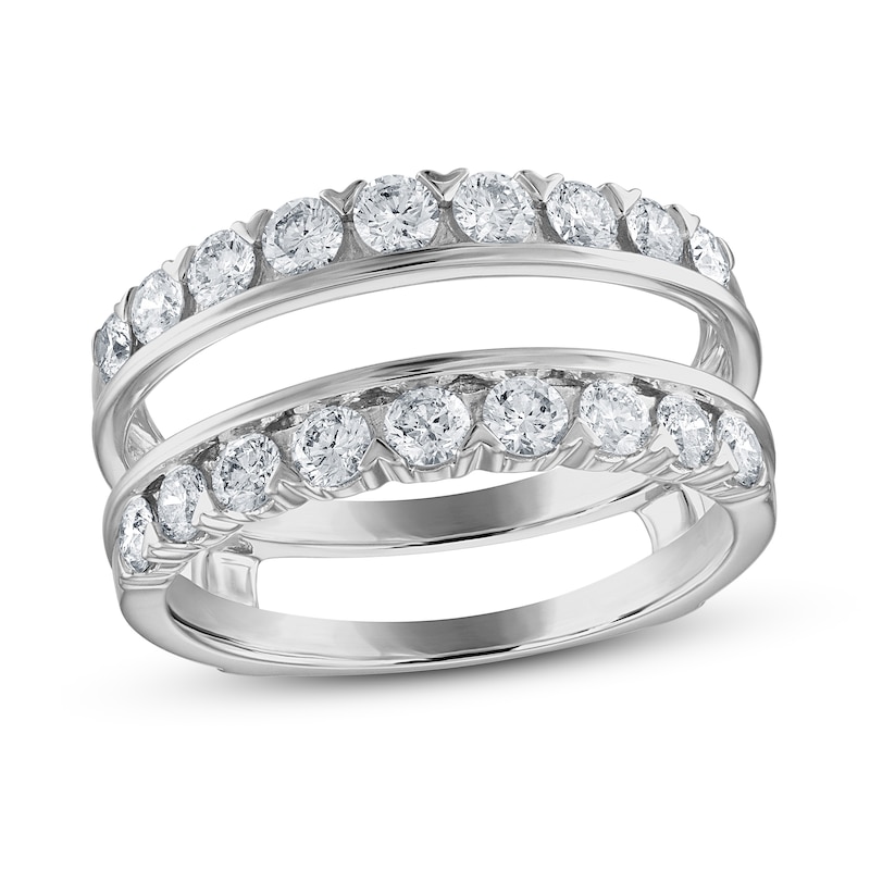 Diamond Enhancer Ring 1 ct tw Round 14K White Gold