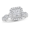 Thumbnail Image 1 of Previously Owned Vera Wang WISH Diamond Engagement Ring 1 ct tw Princess/Round 14K White Gold