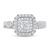 Thumbnail Image 3 of Previously Owned Vera Wang WISH Diamond Engagement Ring 1 ct tw Princess/Round 14K White Gold