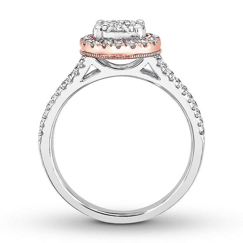 Main Image 2 of Previously Owned Diamond Engagement Ring 5/8 ct tw 14K Two-Tone Gold