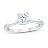 Thumbnail Image 1 of Previously Owned Royal Asscher Maxima Diamond Engagement Ring 1 ct tw Round 14K White Gold