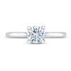 Thumbnail Image 3 of Previously Owned Royal Asscher Maxima Diamond Engagement Ring 1 ct tw Round 14K White Gold