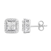 Thumbnail Image 1 of Previously Owned Diamond Earrings 1-1/4 ct tw Princess/Round 14K White Gold
