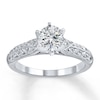 Thumbnail Image 3 of Previously Owned Diamond Ring Setting 1/6 ct tw Round-cut 14K White Gold