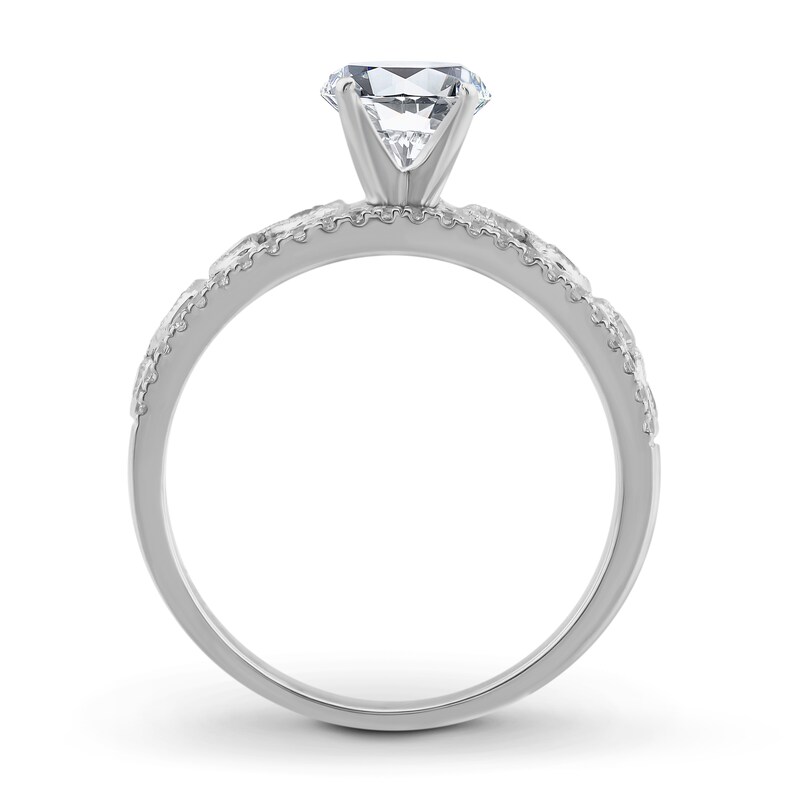 Main Image 2 of Previously Owned Diamond Ring Setting 5/8 ct tw Round 14K White Gold