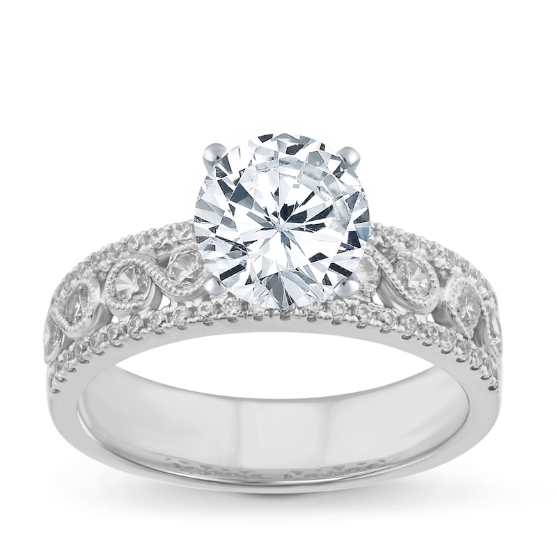 Main Image 3 of Previously Owned Diamond Ring Setting 5/8 ct tw Round 14K White Gold