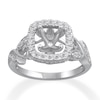 Thumbnail Image 1 of Previously Owned Diamond Ring Setting 1/2 ct tw Round-cut 14K White Gold