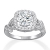 Thumbnail Image 3 of Previously Owned Diamond Ring Setting 1/2 ct tw Round-cut 14K White Gold