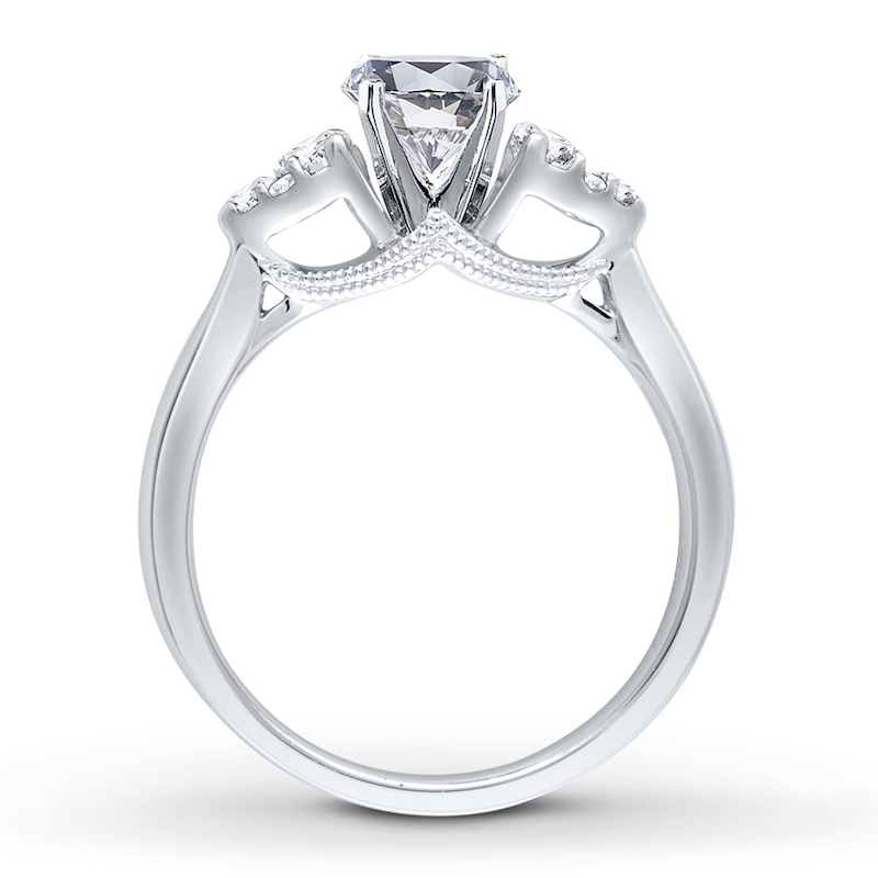 Main Image 2 of Previously Owned Diamond Ring Setting 1/4 carat tw Round 14K White Gold