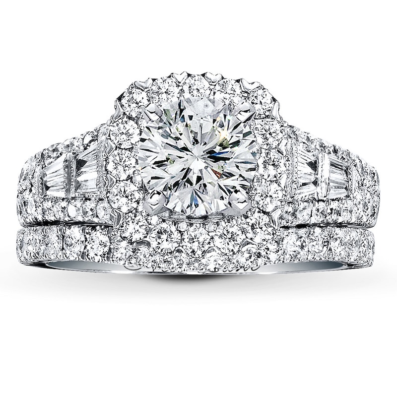 Previously Owned Neil Lane Bridal Setting 1-1/3 ct tw Diamonds 14K White Gold