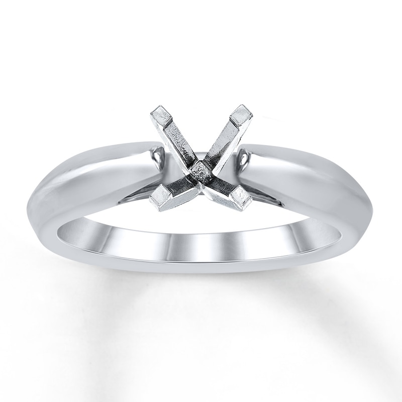 Main Image 1 of Previously Owned Diamond Ring Setting 14K White Gold