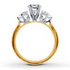 Thumbnail Image 2 of Previously Owned Diamond Ring Setting 1/5 ct tw Round 14K Two-Tone Gold