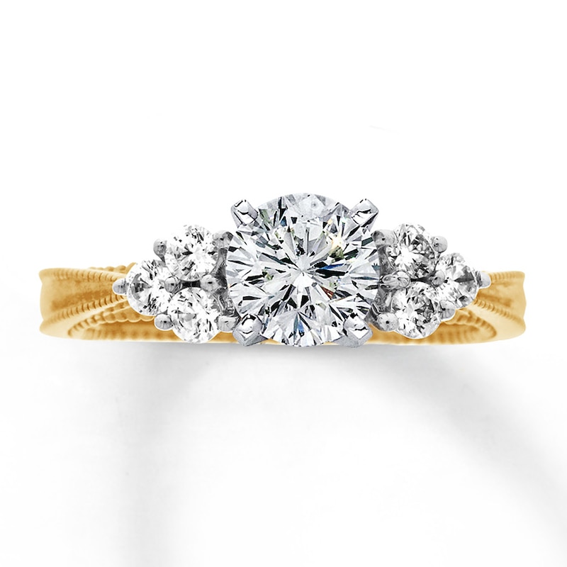 Main Image 3 of Previously Owned Diamond Ring Setting 1/5 ct tw Round 14K Two-Tone Gold