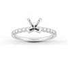 Thumbnail Image 1 of Previously Owned Diamond Engagement Ring Setting 1/4 ct tw Round Platinum