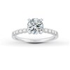 Thumbnail Image 3 of Previously Owned Diamond Engagement Ring Setting 1/4 ct tw Round Platinum